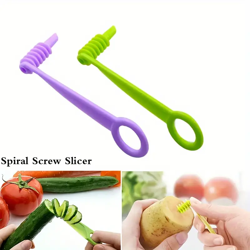 Spiral Vegetable Slicer Handheld Spiralizer For Potatoes - Temu