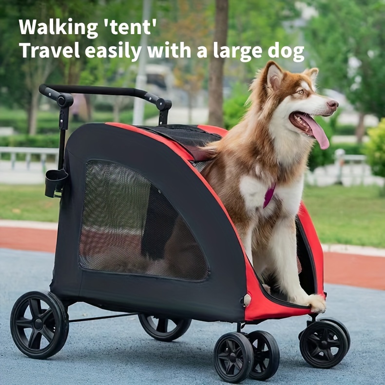 1pc Carrito De Paseo Para Mascotas Pequeñas, Ligero, Plegable Para Viajes  Al Aire Libre Para Perros Y Gatos, Carrito Portátil Para Mascotas - Temu