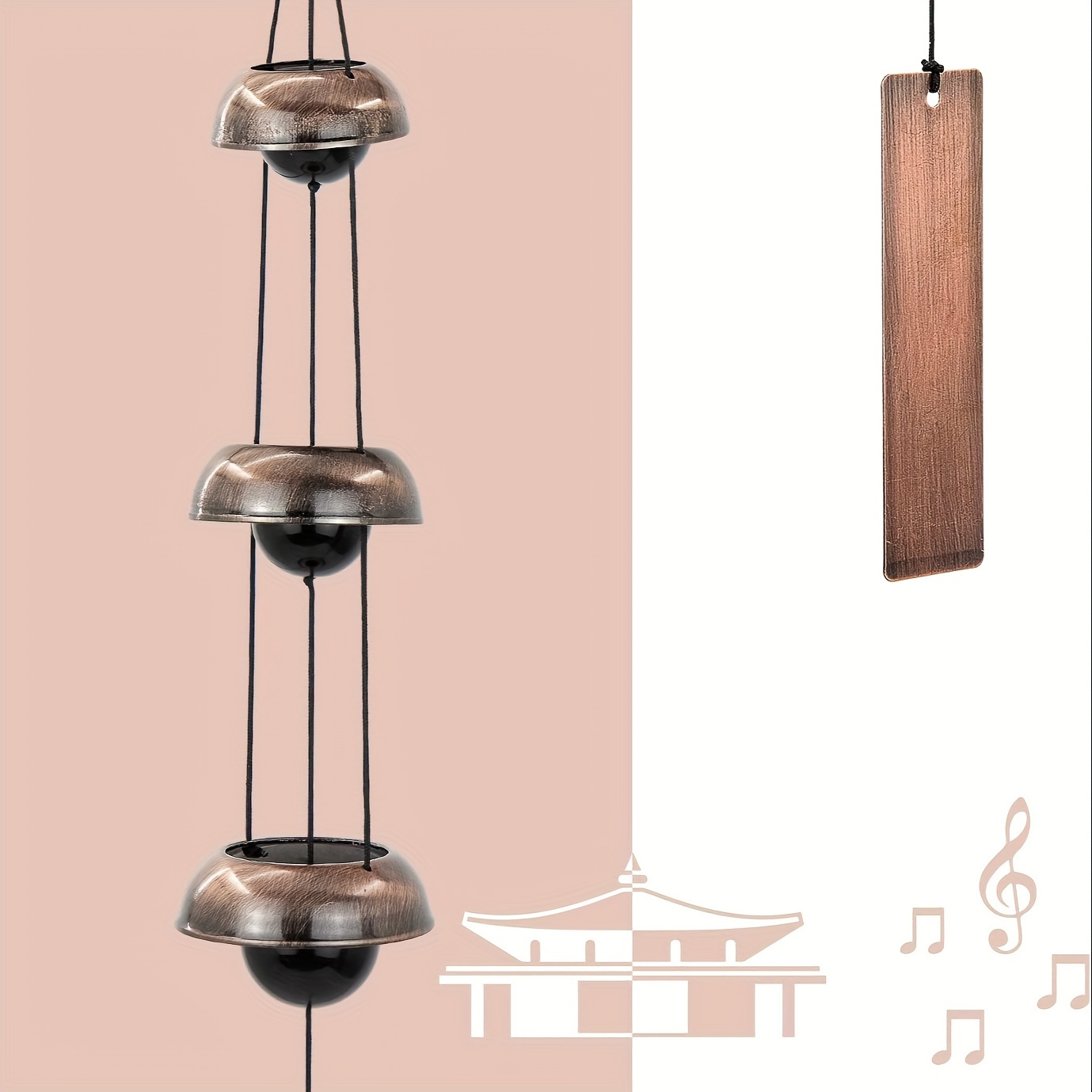 Carillon Éolien Musical Pipe 12 Tubes Carillons Éoliens - Temu