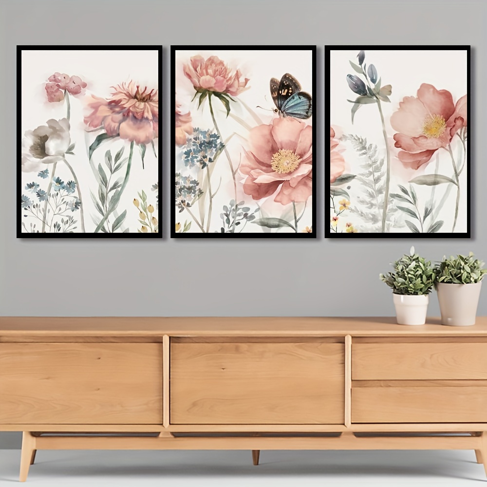 High Quality Printing Oil Painting, Flower Psinting, Large Size Peony  Flower Simple Modern Fashion Poster, Family Room Bar Cafe Study Art Wall  Decoration Poster, Home Decor Gift, Frameless - Temu