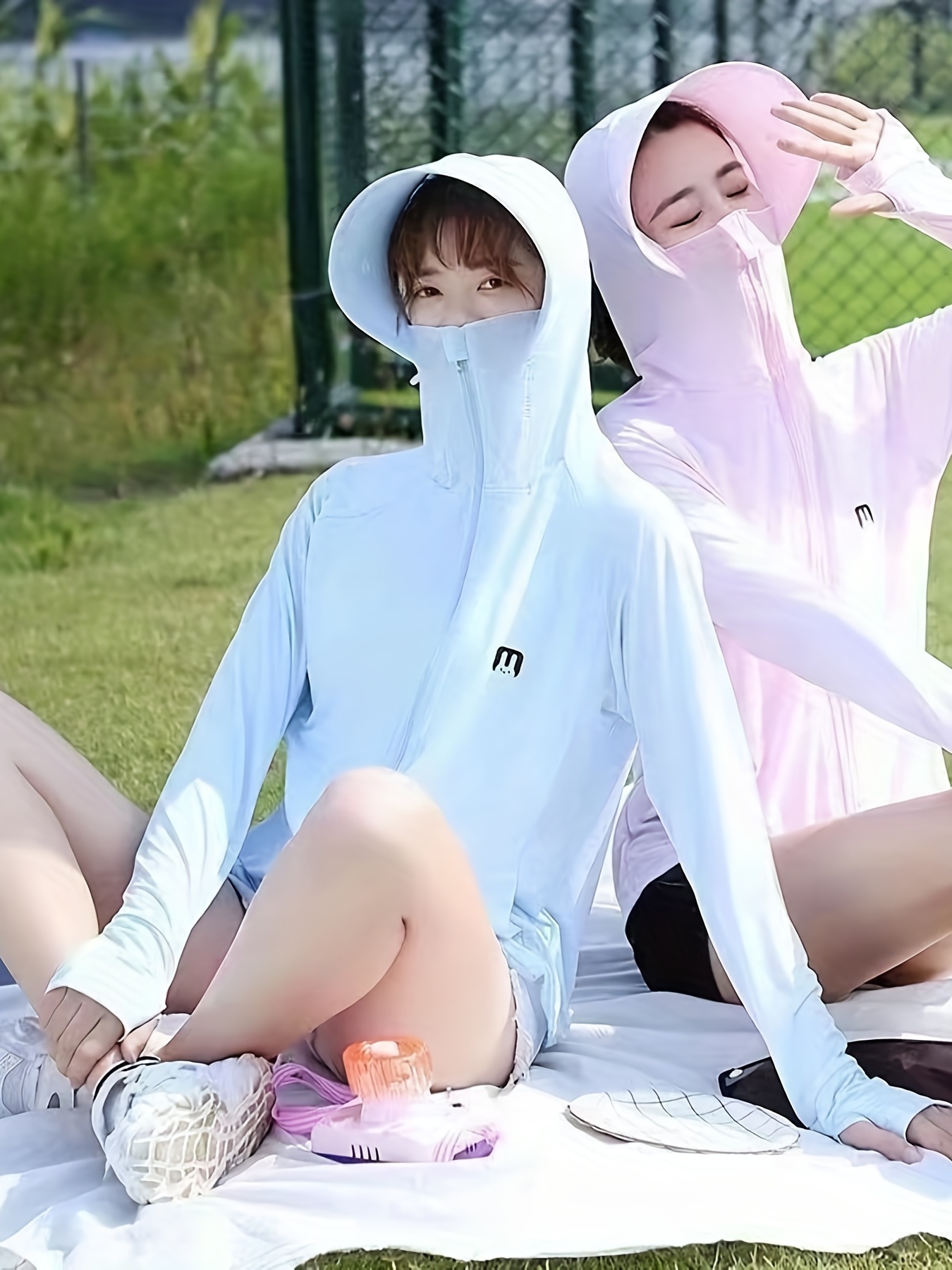 Womens Cute Bunny Rabbit Uv Protection Jacket Long Sleeve Face
