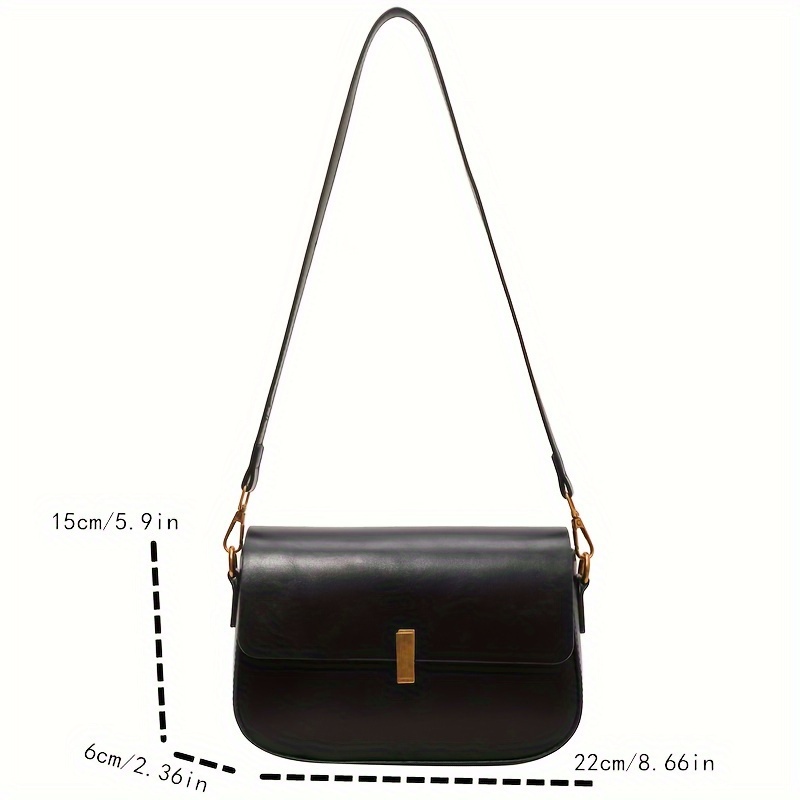 1pc Mini Contrast Color Pu Leather Vintage Fashion Crossbody Bag, Suitable  For Women's Daily Use