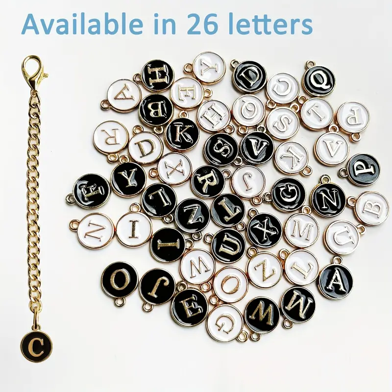 2pcs Letter Charm Accessories For Stanley Cups Surname ID Personalized  Handle Charm For Stanley Tumblers Initials Keychain Exquisite Gift