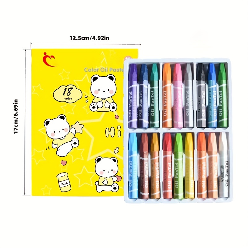 8 Colors Non-Toxic Crayon Oil Painting Student Christmas Pastel