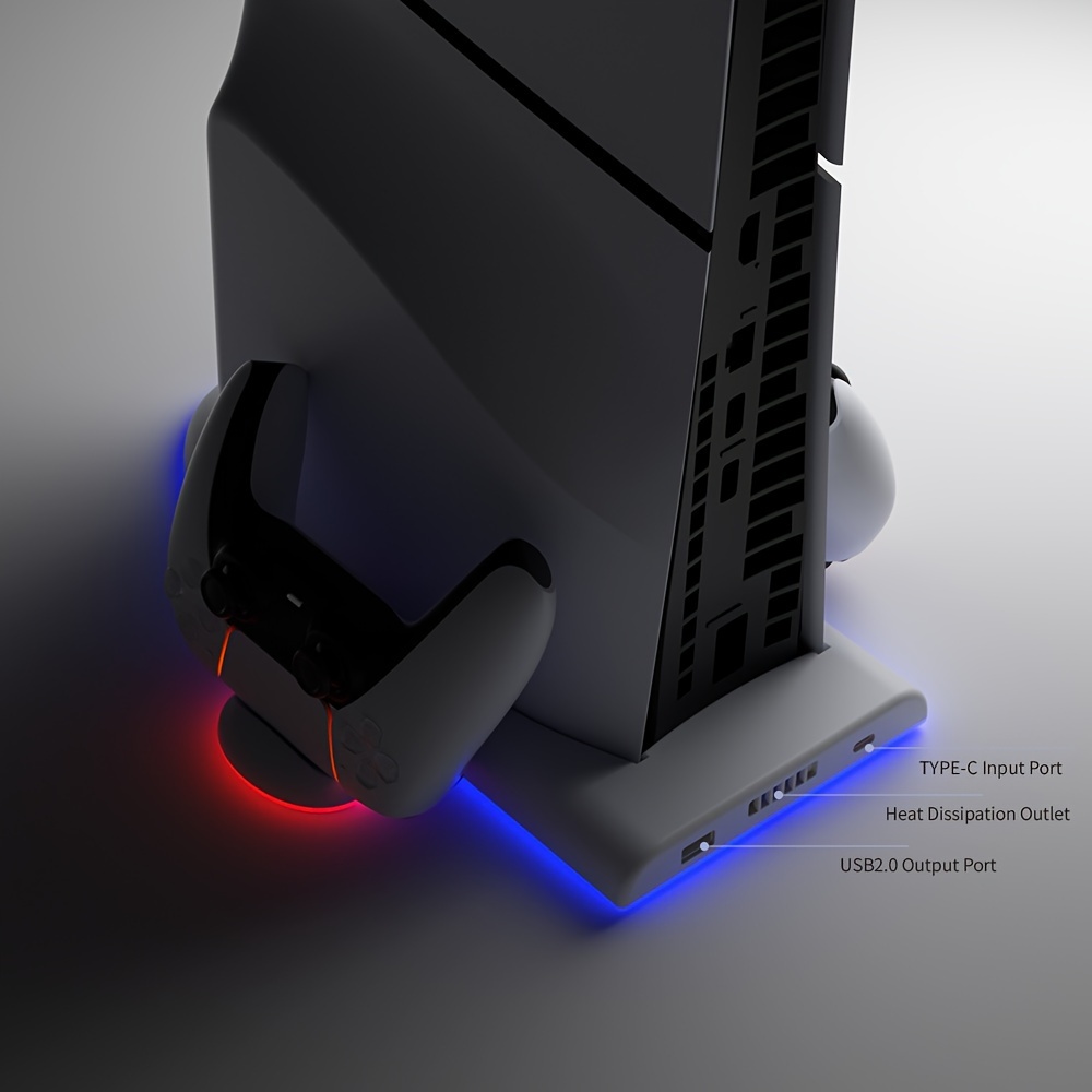 Soporte De Carga Para NEW PS5 Slim Con Ventilador De - Temu