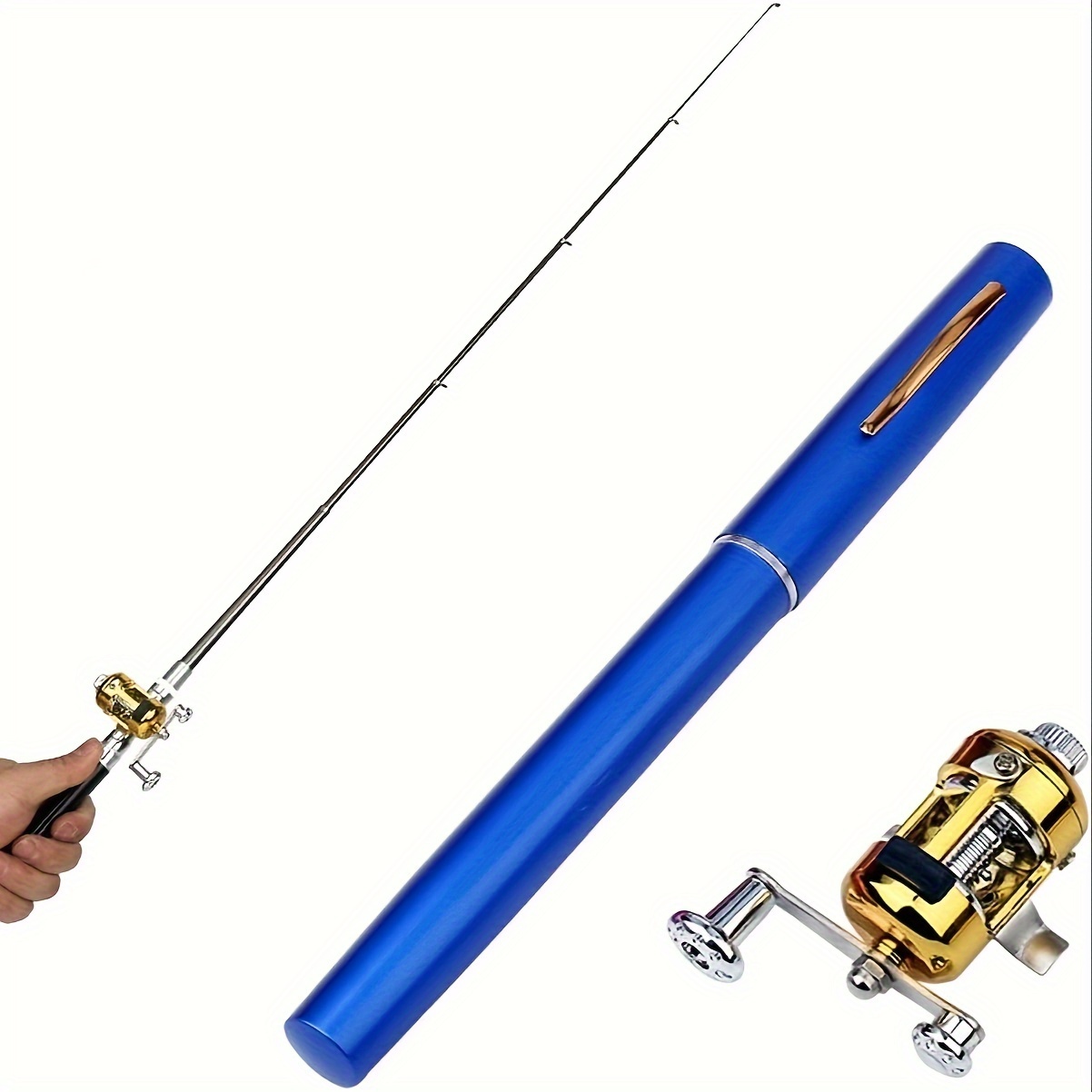 Pocket Size Fishing Rod Fishing Rod Reel Combo Portable - Temu Saudi Arabia