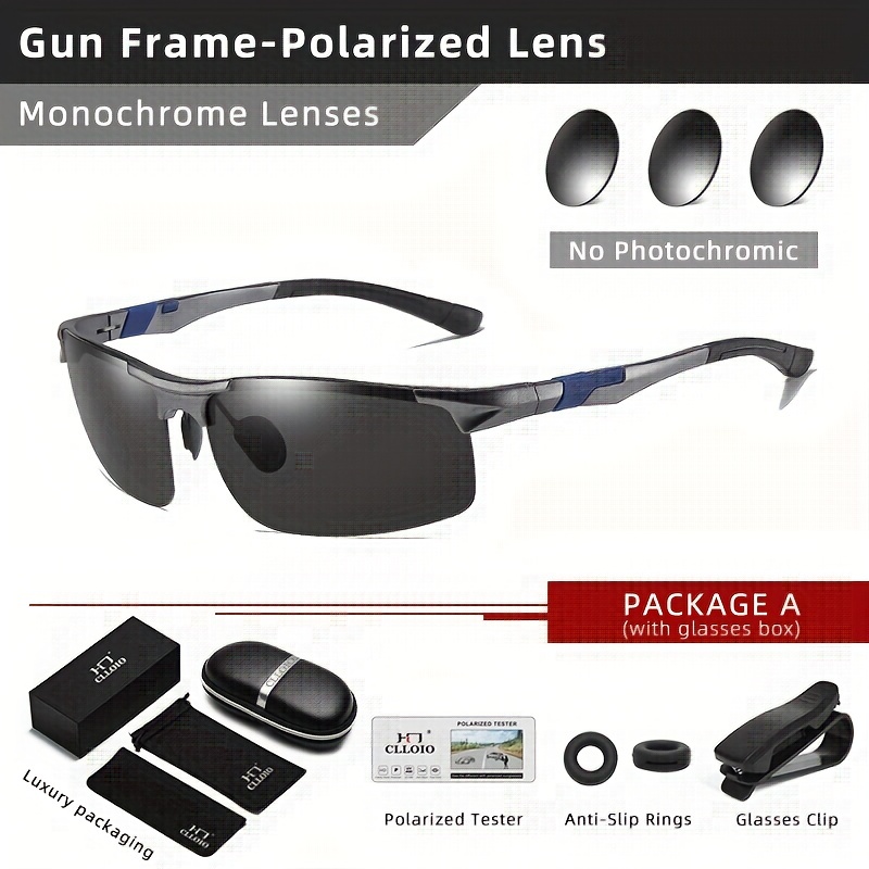 Cool Aluminum Polarized Photochromic Sunglasses Polarized Day