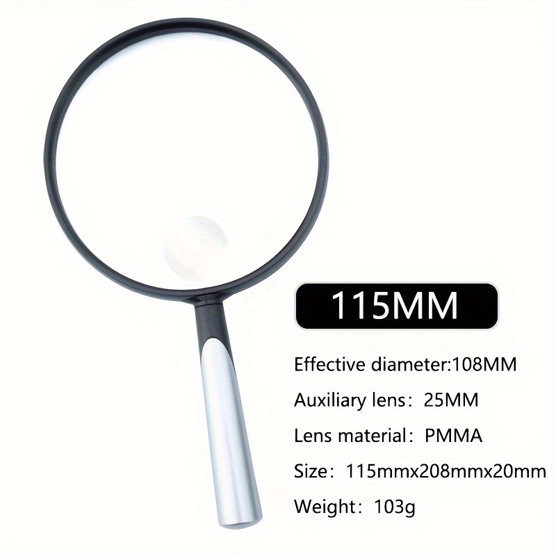 10x handheld magnifying glass shatterproof reading magnifier for seniors ideal for reading small prints low vision seniors