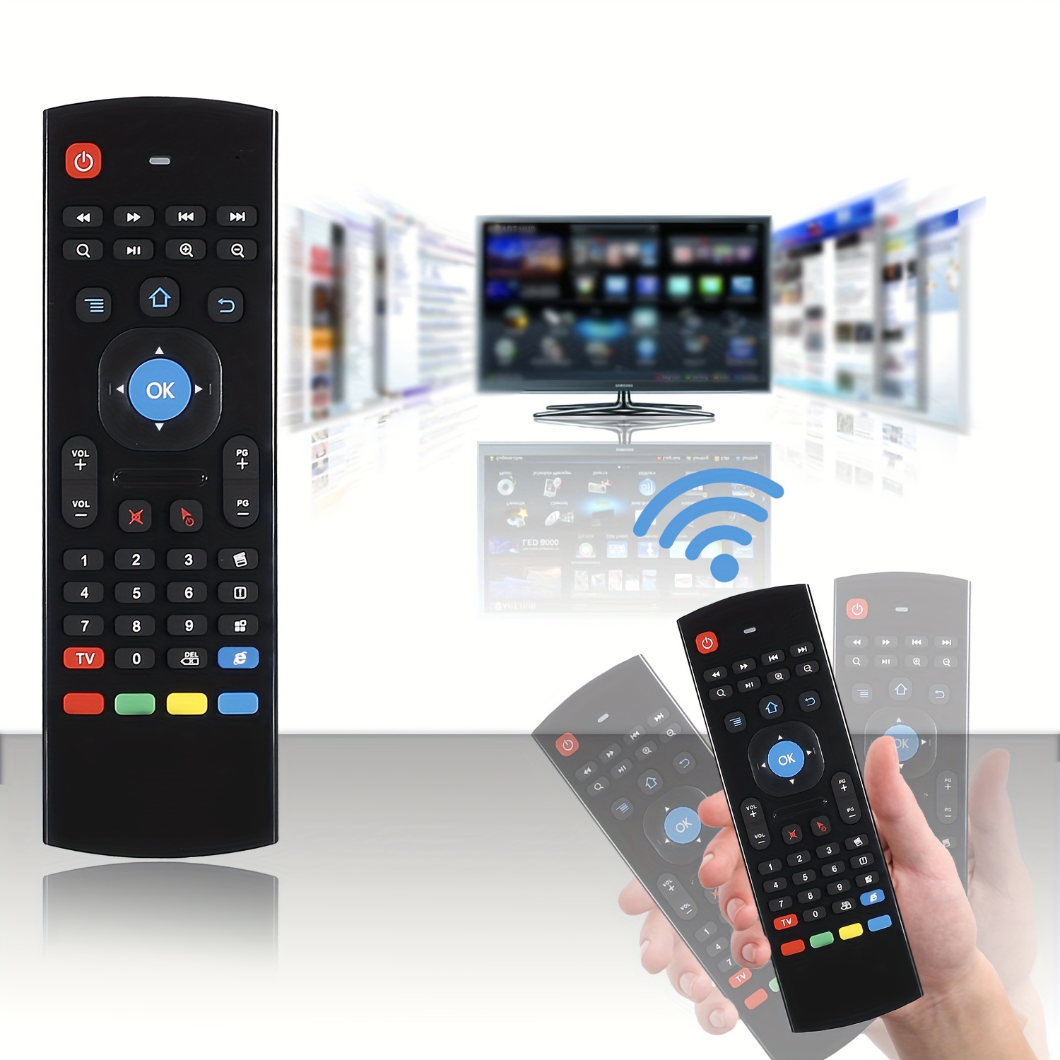 Télécommande sans fil pour clavier: CES-MX3 2.4G Air Mouse pour Smart TV,  Android TV Box, Mini PC et HTPC - Temu Switzerland