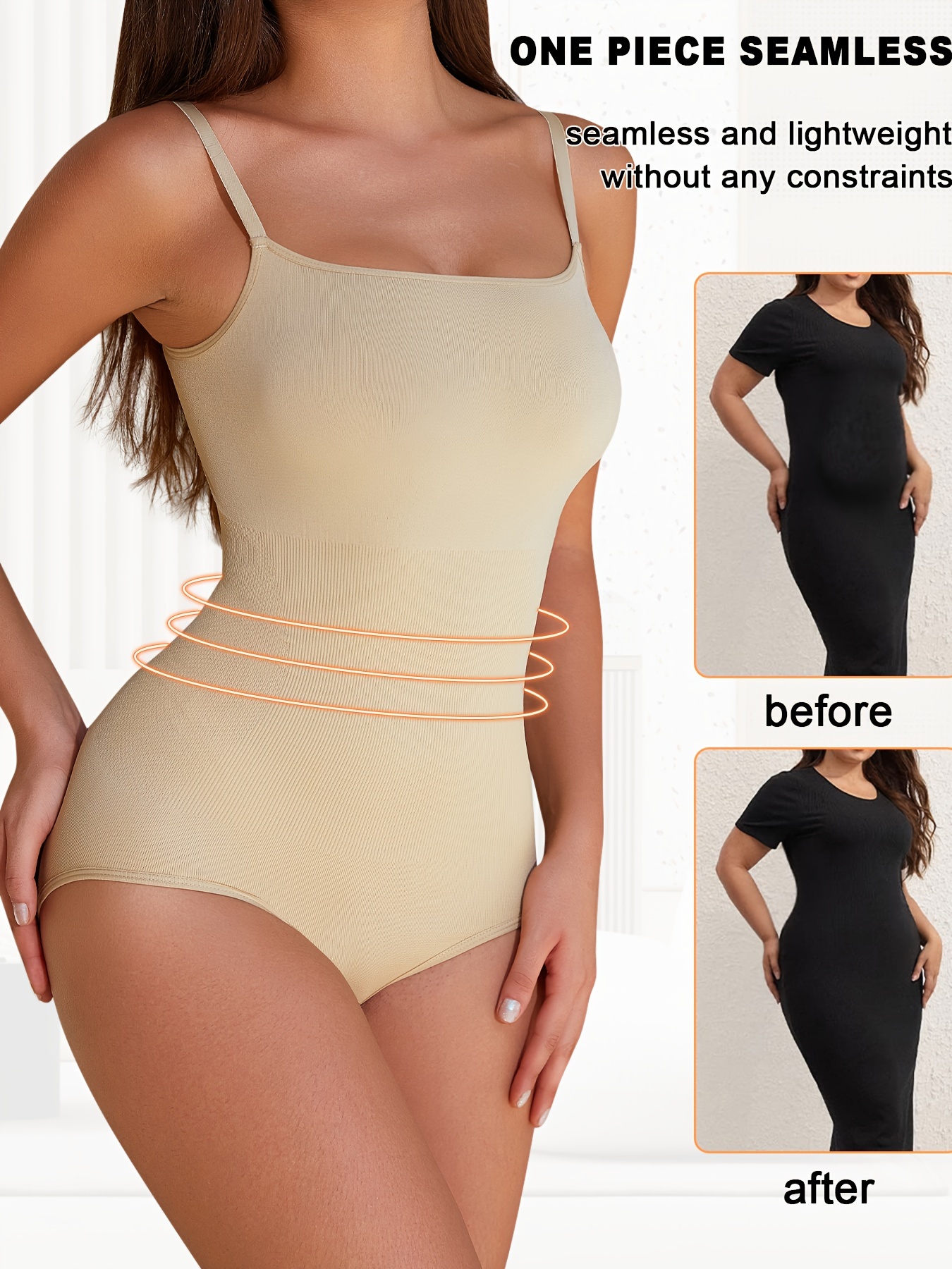 Ladies Women Seamless Full Body Shaper Tummy Control Shapewear Slimming  Bodysuit 