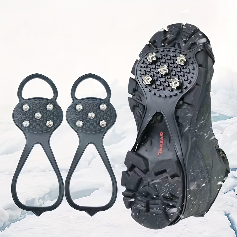 2pcs Walk Traction Ice Grippers Cleats Hombres Mujeres - Temu