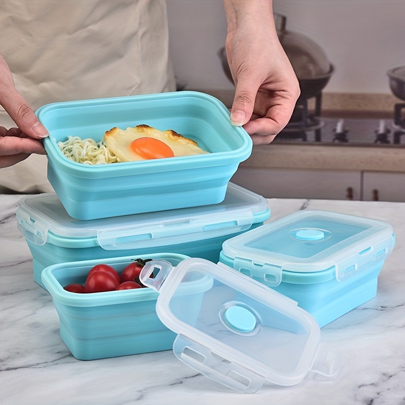 Sandwich Storage Box Silicone Lunch Box Food Storage Case Reusable  Microwave Lunch Box Food Storage Container Sandwich Boxes - AliExpress