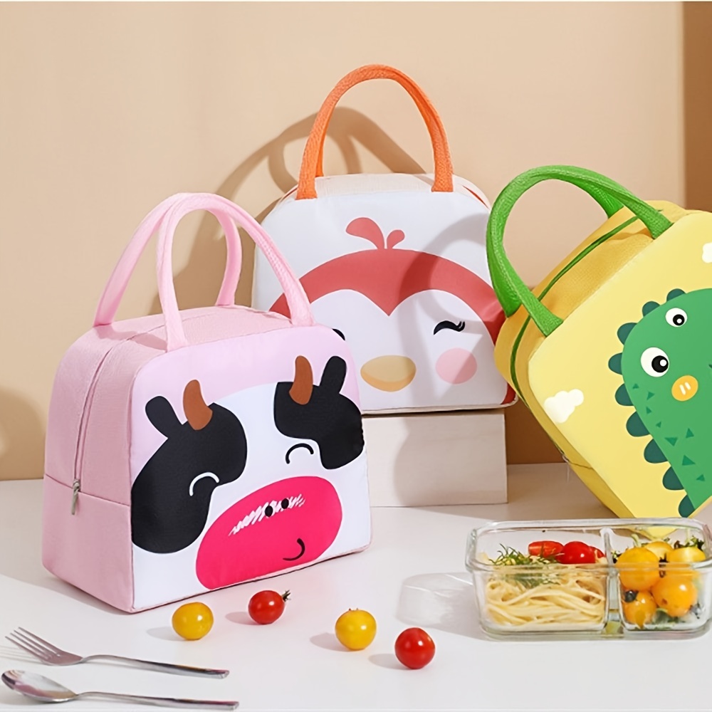 1pc Bolsa Almuerzo Aislada Linda Dibujos Animados Bolsa - Temu