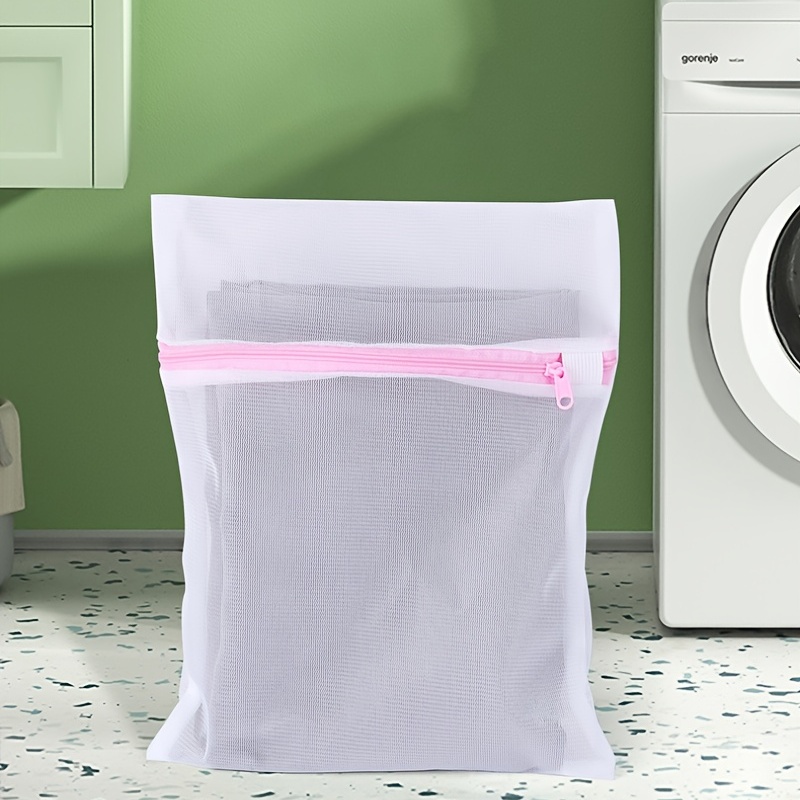Large Mesh Laundry Bag Laundry Zipper Bag Travel Laundry Net - Temu