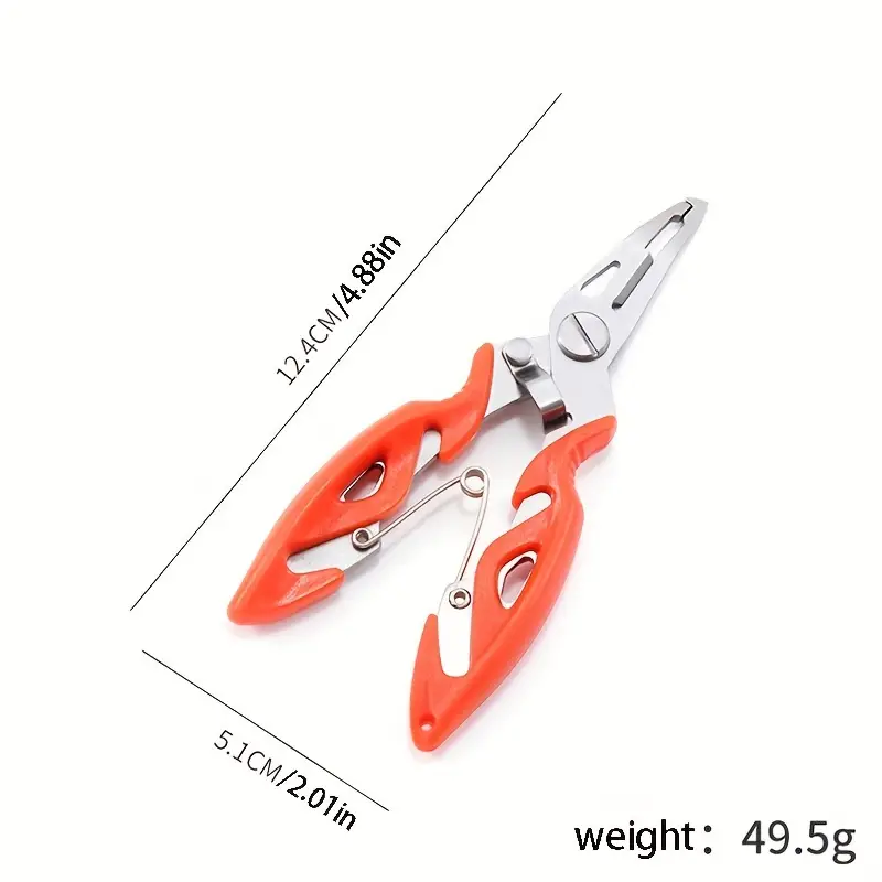 1 Set Fishing Lure Pliers With Fish Controller, Stainless Steel Fishing  Tool With Storage Bag, Fishing Accessories