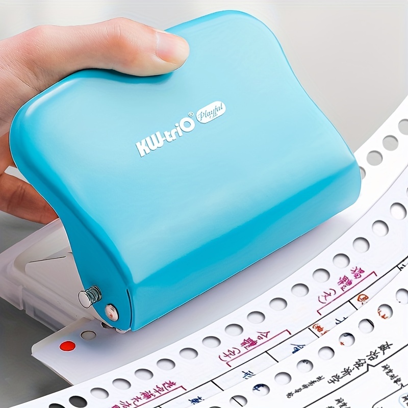 Paper Hole Punch 6 Holes Metal Portable - Temu