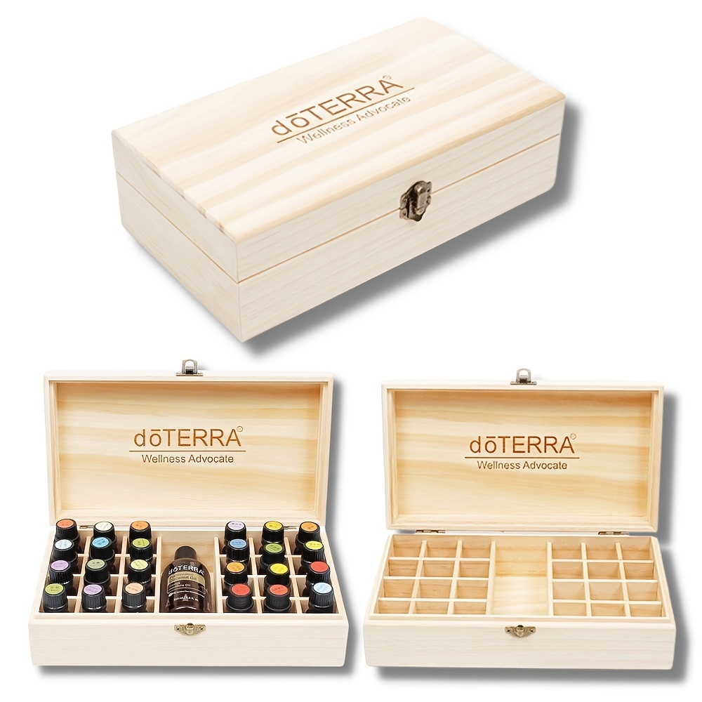 Aufbewahrungsbox Für Ätherische Öle Aus Holz Für Unterwegs, 25 Fächer,  Aromatherapie-Organizer, Nagellack-Duftbehälter – Bewahren Sie Ihre Öle  Sicher