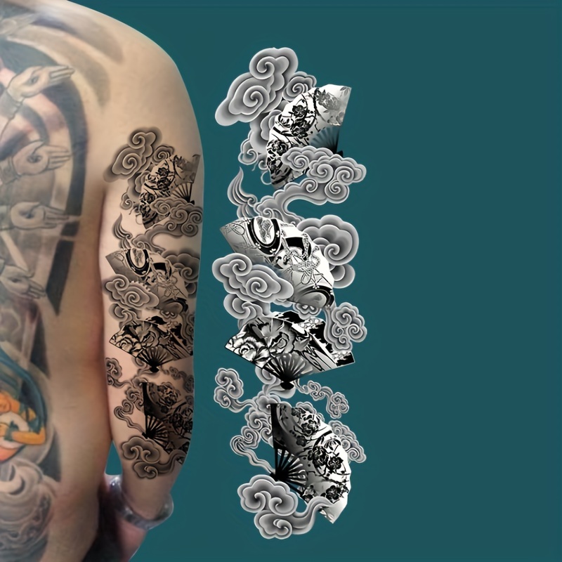 Full Sleeve Arm/Leg Geometry Full Flower – Tattoo for a week