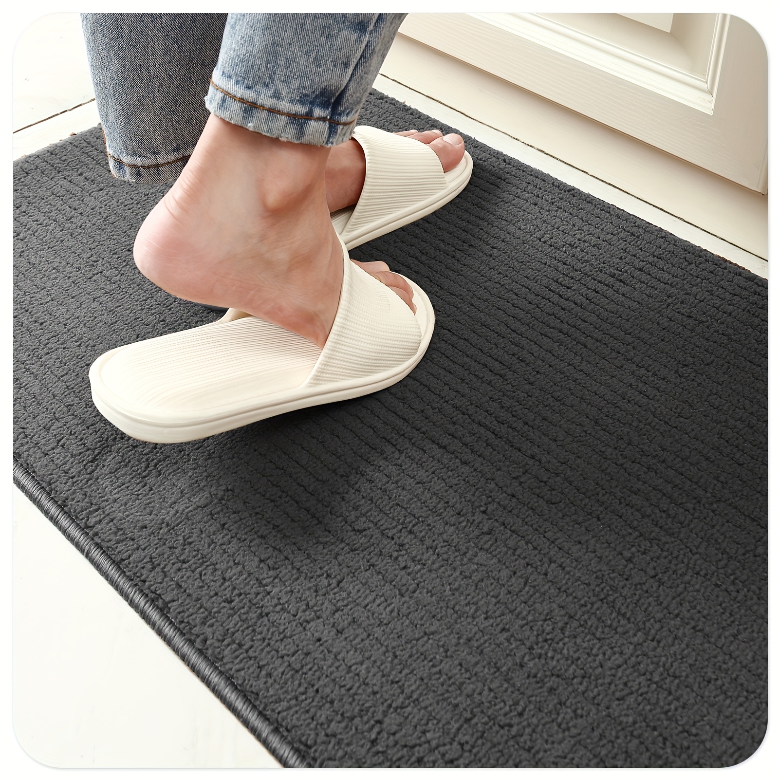 Cognitixx Kitchen Rugs, Non Skid Washable Kitchen Floor Rugs Absorbent  Kitchen Mats with Rubber Backing, Durable Woven Floor Mats for Kitchen,  Home