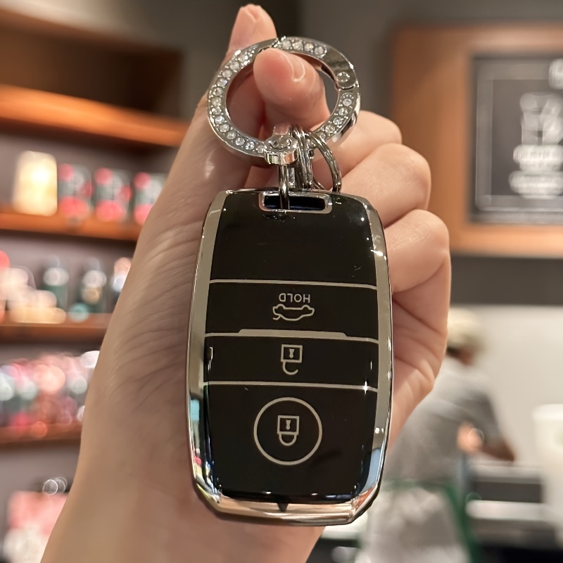 Schlüsselanhängerabdeckung Mit Schlüsselband Für Kia Forte Koup Optima Rio  EV Sportage NIRO Remote Smart Key Protector
