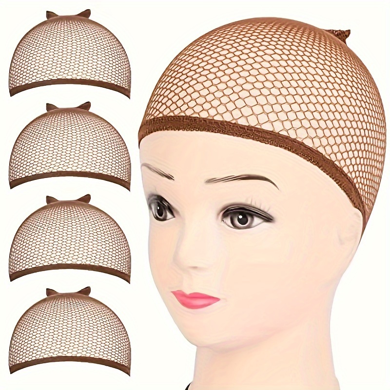 1Pcs Black Mesh Wig Net Closed End Hair Mesh Net Liner Weaving Caps for Women Men Wig Caps,Temu