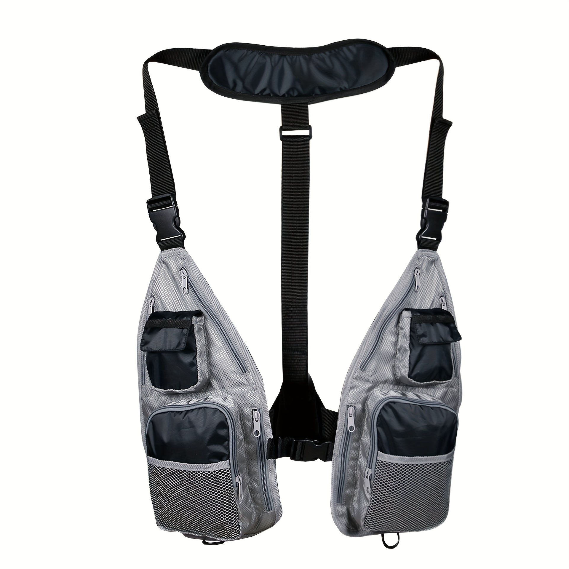 Simple Breathable Camoflauge Fishing Vest Multi Pocket - Temu