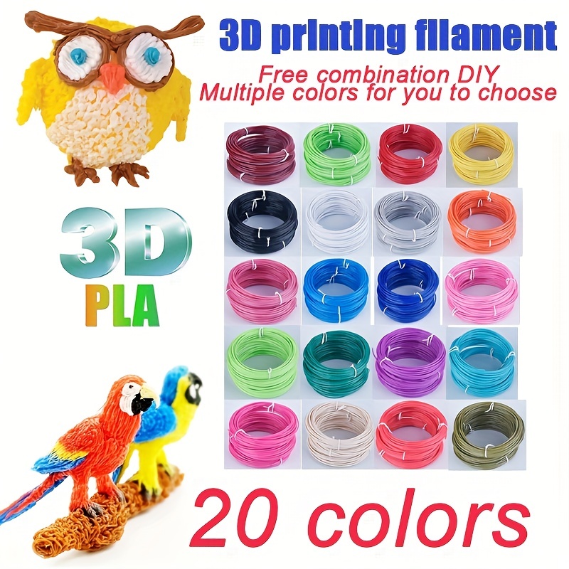 Consumibles De Impresora 3D Filamento De Pluma De Impresora 3D Filamento De  Pluma 3D Amigos Ambientales De 10 Colores Para Decoración Del Hogar Regalo  De Imagen 3D ANGGREK Arte y Manualidades