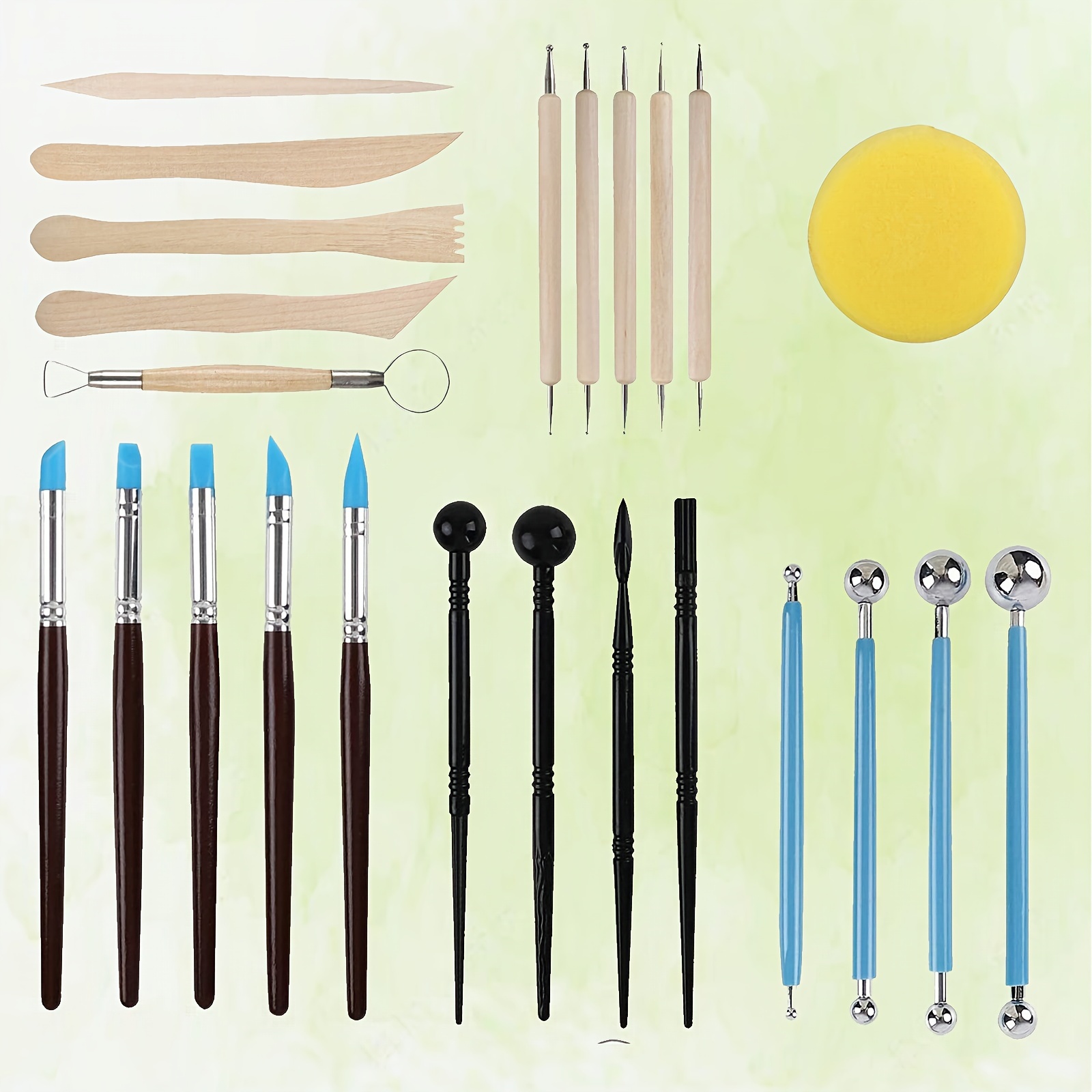 Pottery Polymer Silicone Clay Sculpting Tools Kits With - Temu