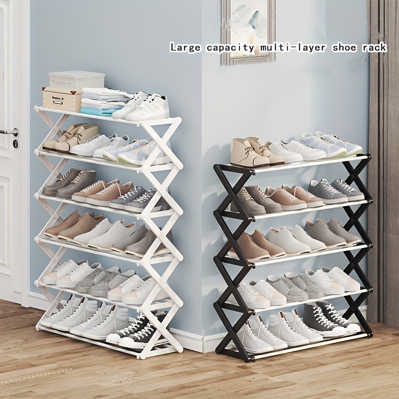 Multi layer Shoe Rack Shoe Storage Rack Single Row Free - Temu