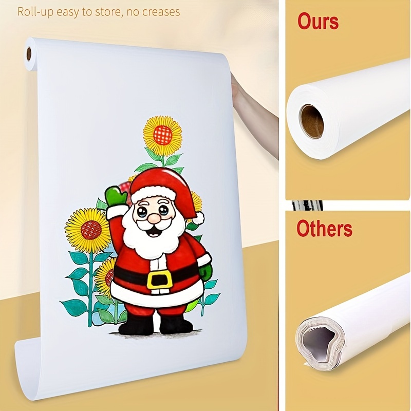 Paper Roll Drawing Art Painting White Easel Sketch Blank Wrapping Kids  Crafts Wall Rolls Kraft Papar Craft Bulletin 