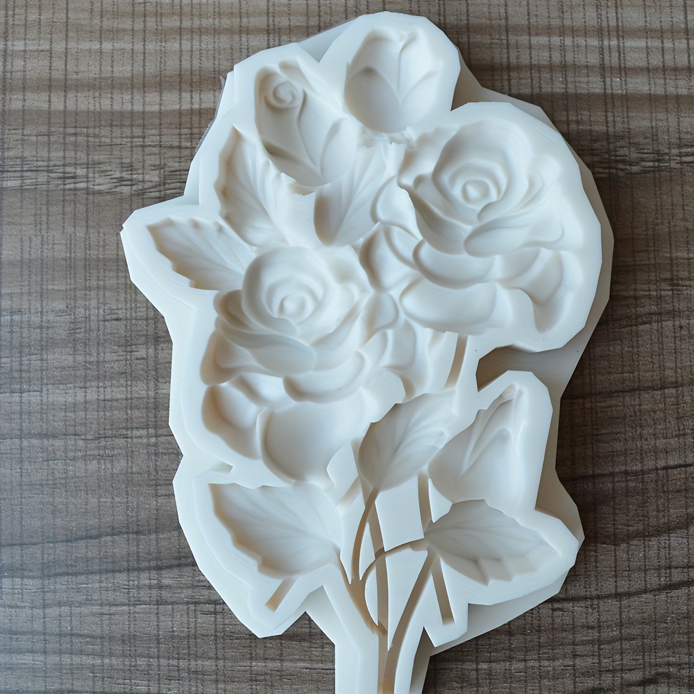 3D Rose Mold Chocolate Cake Decoration Silicone Mold for Baking Mousse Cake  Candle Mold, Resin Mold for Home Decor Soap 