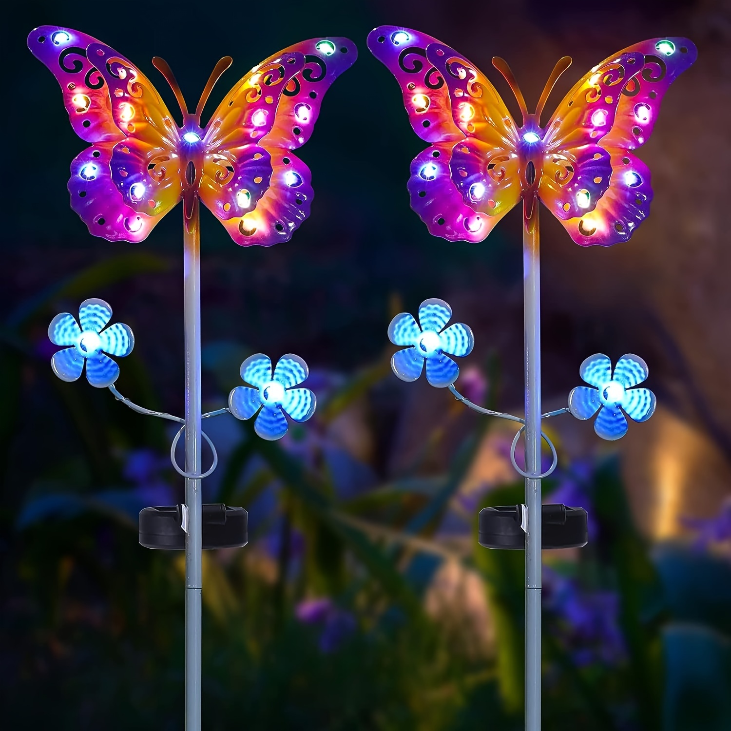 Solar powered butterfly store lawn ornament