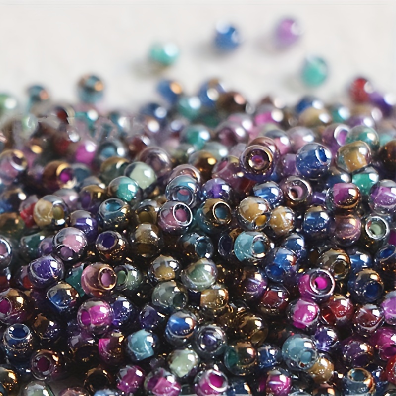 10g Irregular Holographic Rainbow Iridescent Beads/ Colorful Bubble rocks