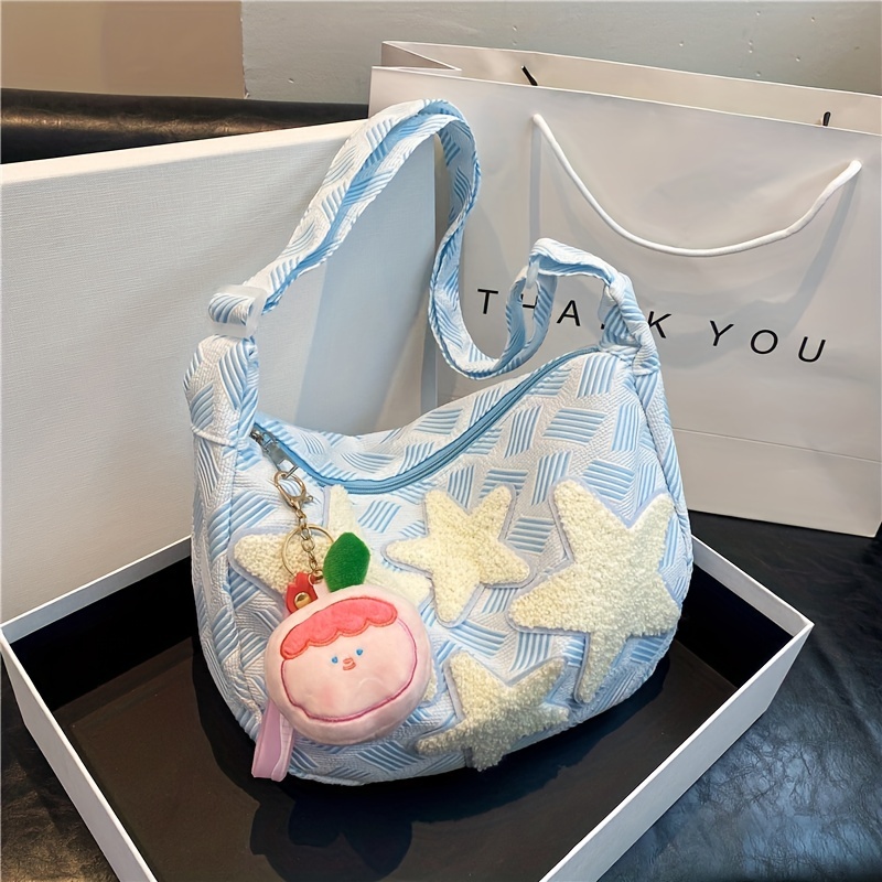 Star Crossbody Canvas Bag