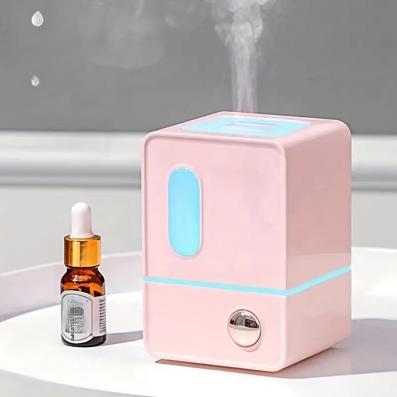 1pc 180ml usb colorful night light humidifier home office desktop mini humidifier ultrasonic atomizer hotel small night light intelligent fragrance instrument humidifier details 0
