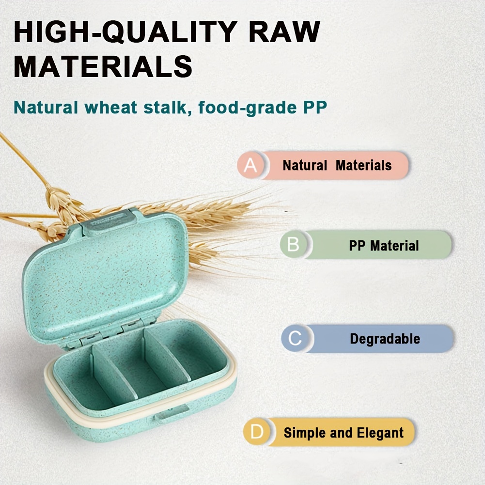 Detachable Compartment Pill Box for Vitamins and Medicines