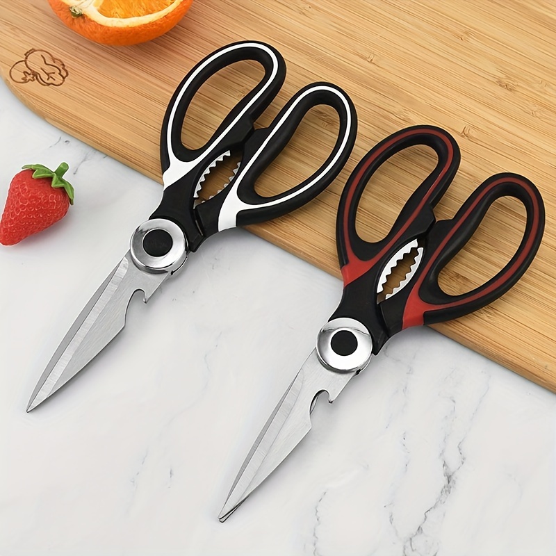 1pc Thick Kitchen Scissors Strong Chicken Bone Scissors Household Stainless  Steel Panda Scissors Multi-functional Food Scissors