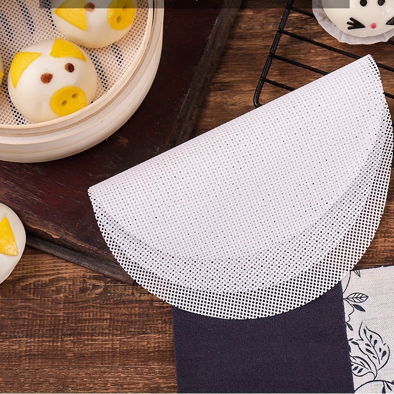 Food Grade Silicone Steamer Mat Pad Round High-temperature Resistant  Nonstick Steamer Cloth Home Steamer Bags Cage Drawer Cloth - Temu