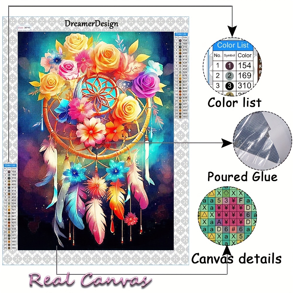 Diamond Painting Kit Dream Catcher New Collection 2023 Full - Temu
