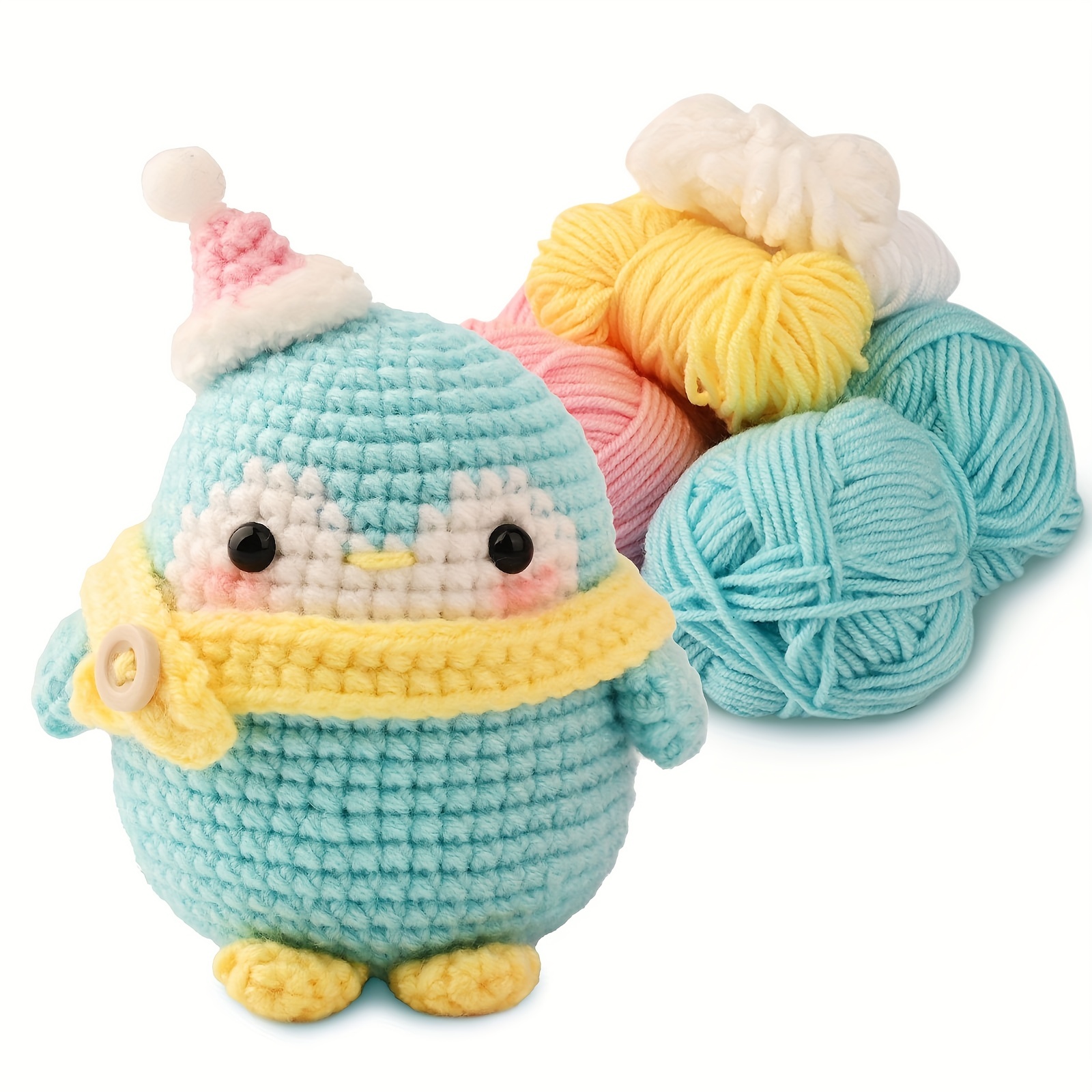  Animal Crochet Kit for Beginners, Crochet Starter Set