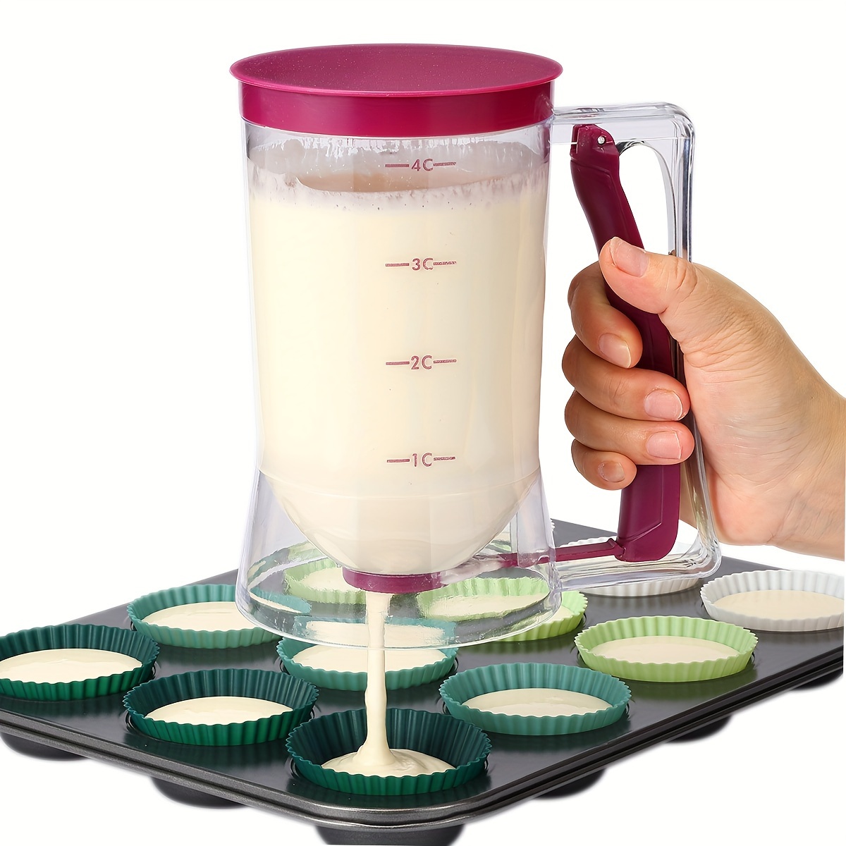 Dropship Cupcake Scoop - BPA-Free Batter Dispenser With Measuring Function  For Equal Amounts For Drip-Free Baking And Clean Counters Kitchen Gadgets  to Sell Online at a Lower Price