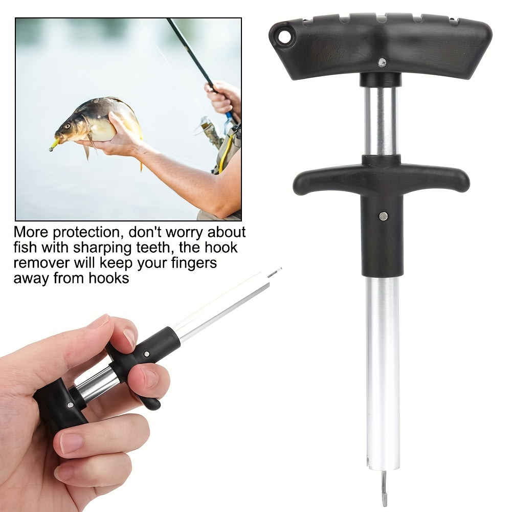 1pc Fish Hook Remover, T-shape Fishing Hook Extractor Tool, Portable  Squeeze-Out Fish Hook Separator
