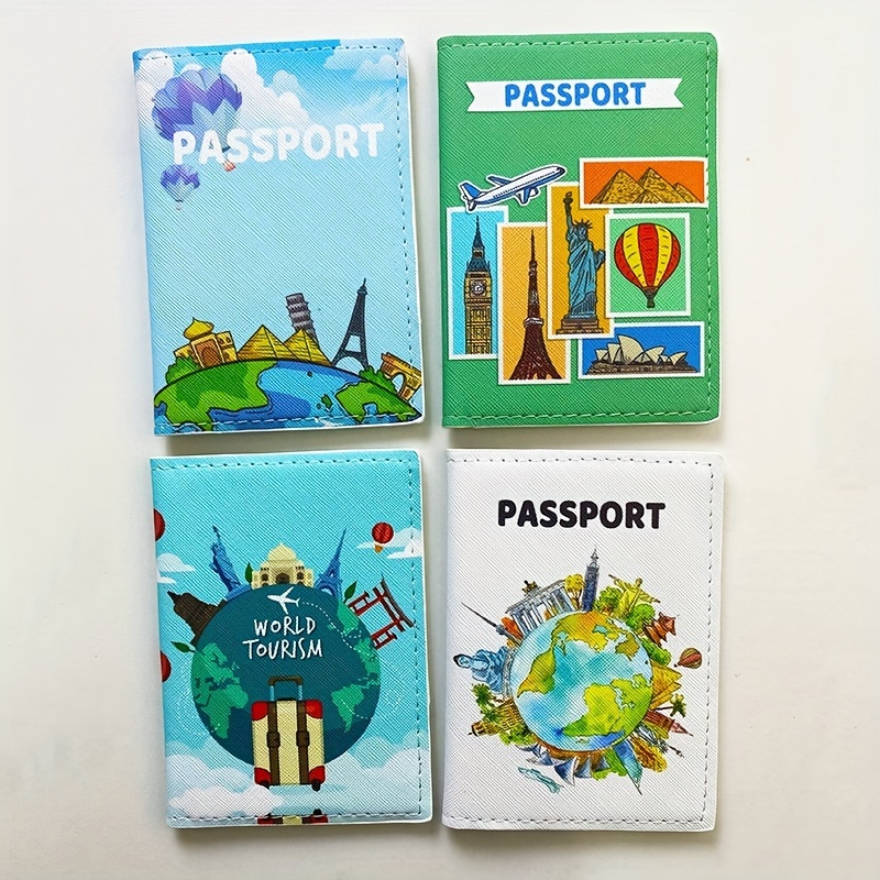 1Pcs Cartoon Passport Holder for Travel Tourism Portable Passport