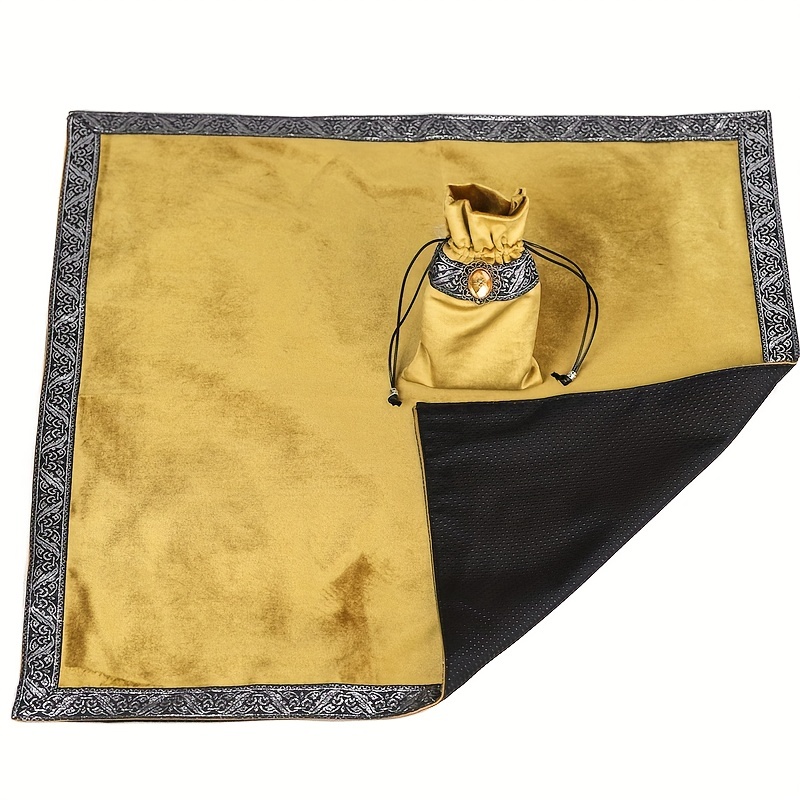 2pcs Large Size Velvet Tarot Cloth and Bag Set 65X65CM