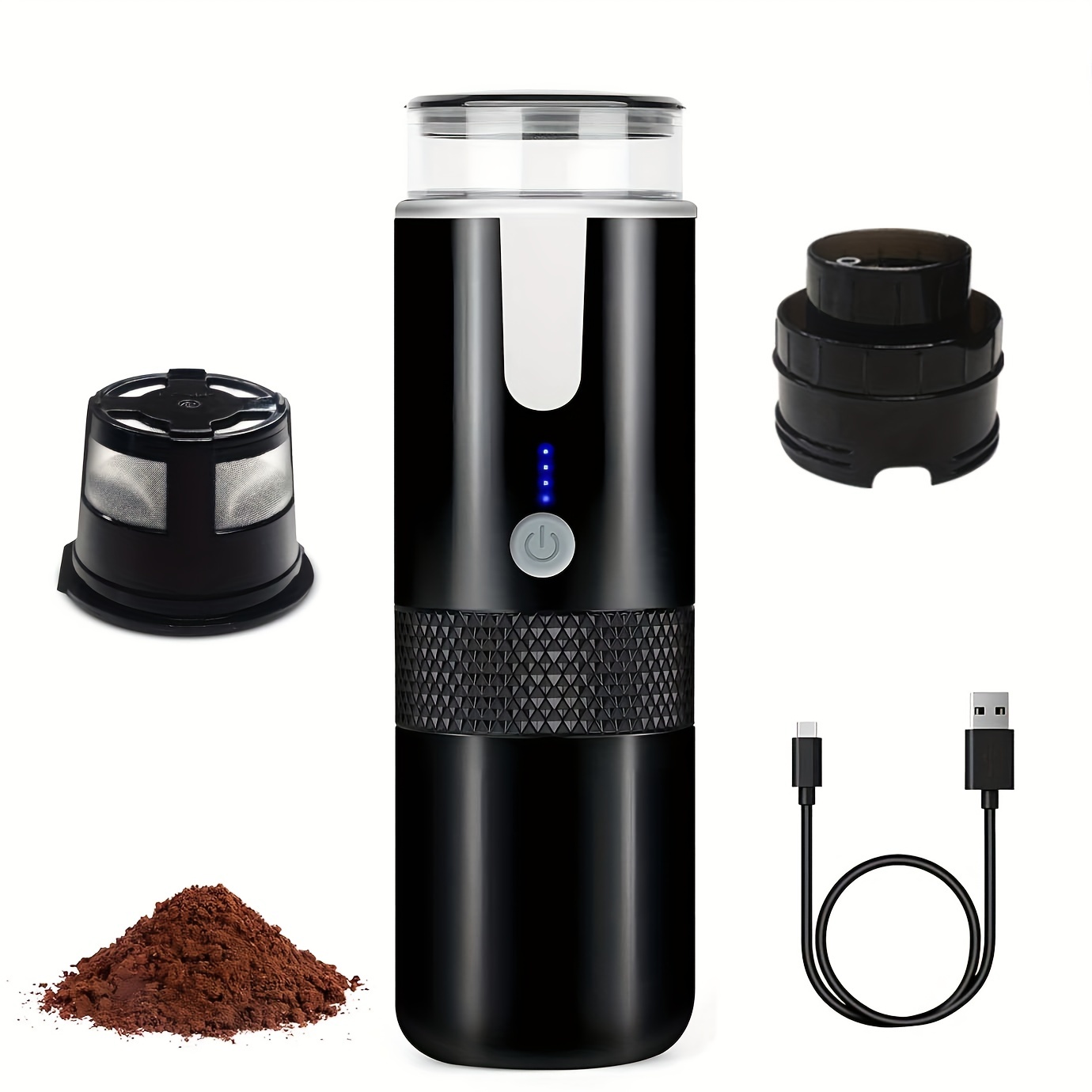 HiBREW Wireless Portable Espresso Coffee Machine for Car and Home Camping Travel  Coffee Maker made Nespresso