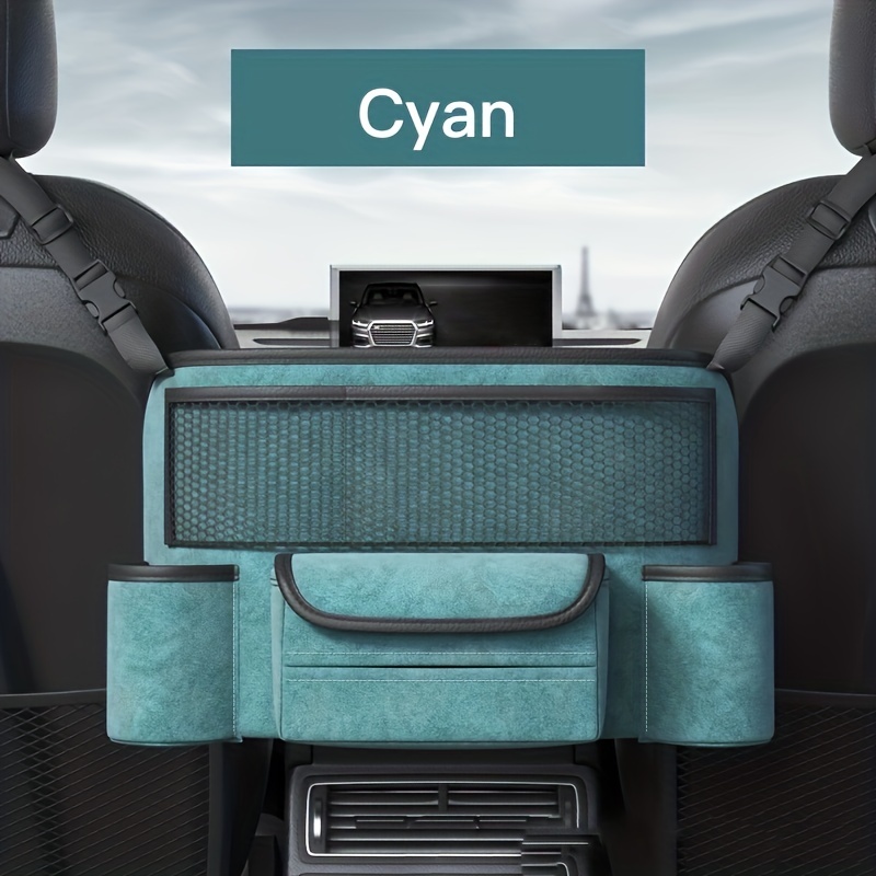 JEYODA Car Handbag Holder Between Seats Suede Large Capacity Car