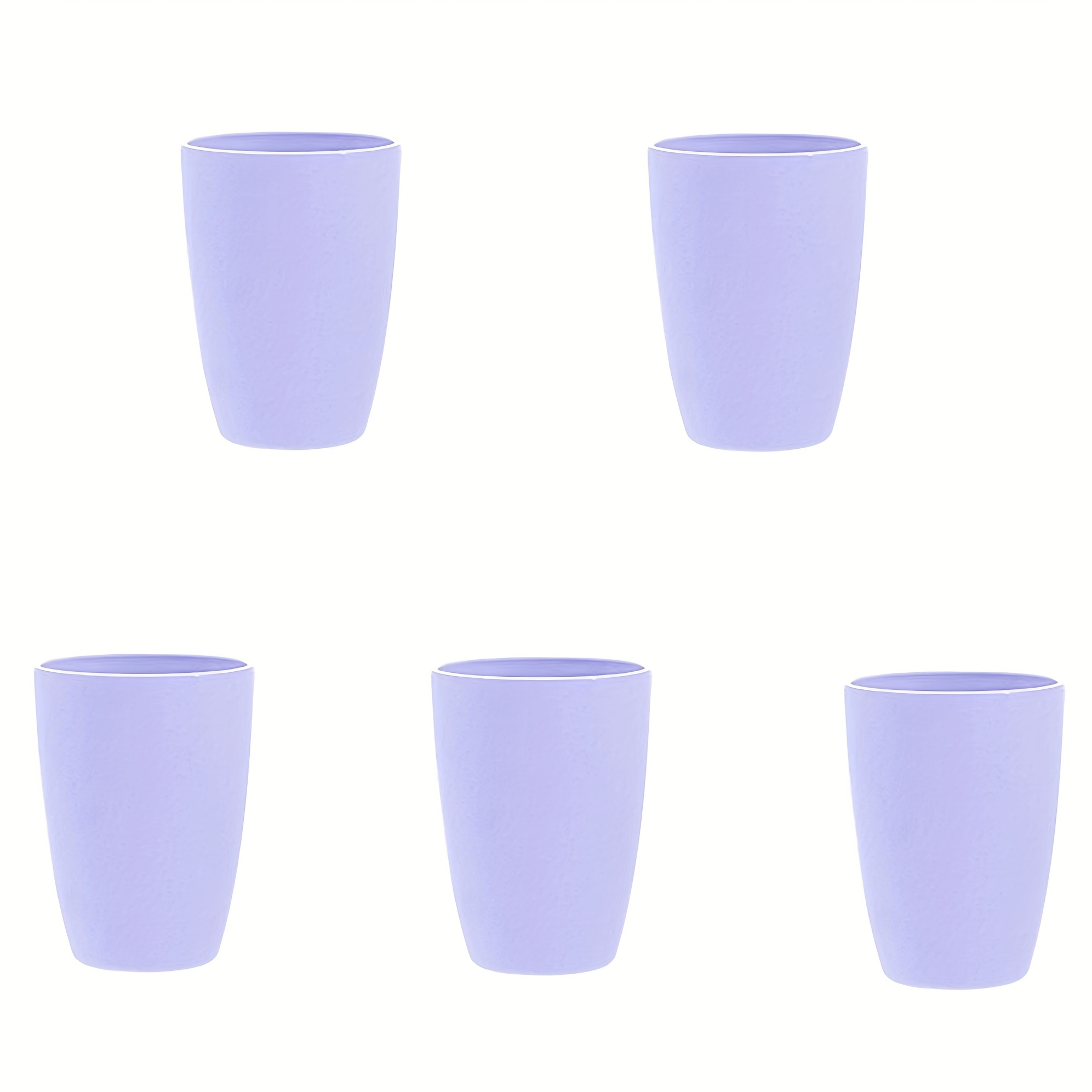 Set Of 4 Unbreakable And Reusable Plastic Cups For The Kitchen And The  Dishwasher - Transp