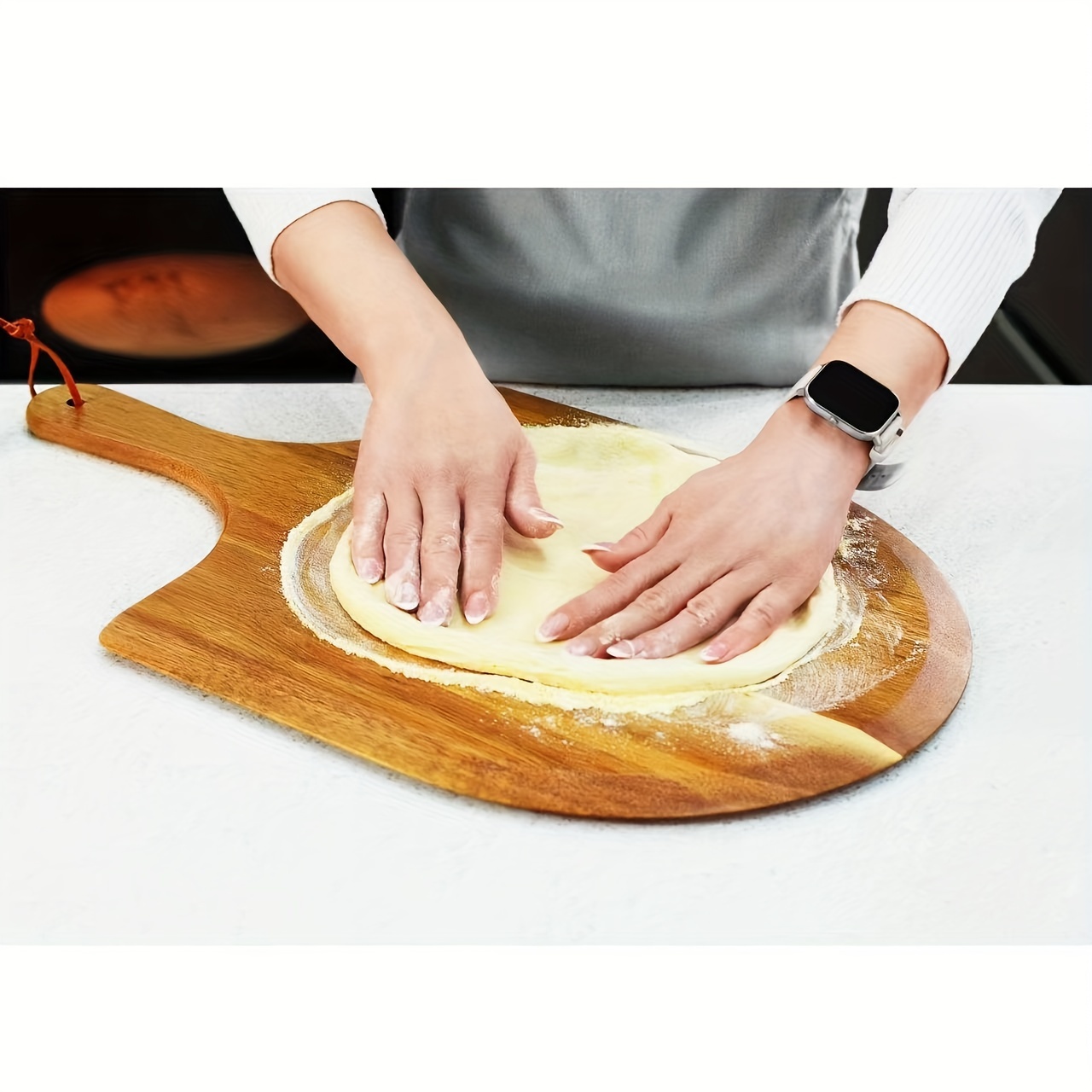 Christmas Bamboo Wood Pizza Plate Pie Base Cake Bread Board - Temu
