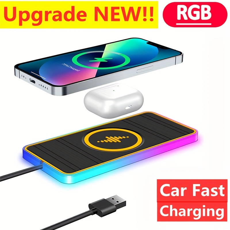 15W Qi Ladegerät Auto KFZ Handy Halterung Induktions Clamping Wireless  Charger