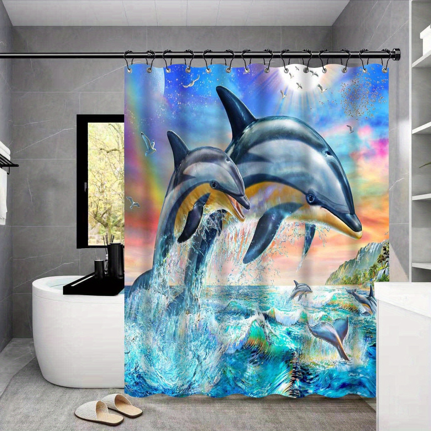 Whale And Dolphin Bath Mat For Tub For Kids Non slip Bath - Temu